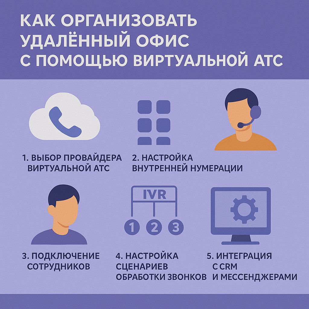Как организовать удаленный офис с помощью Виртуальной АТС? 