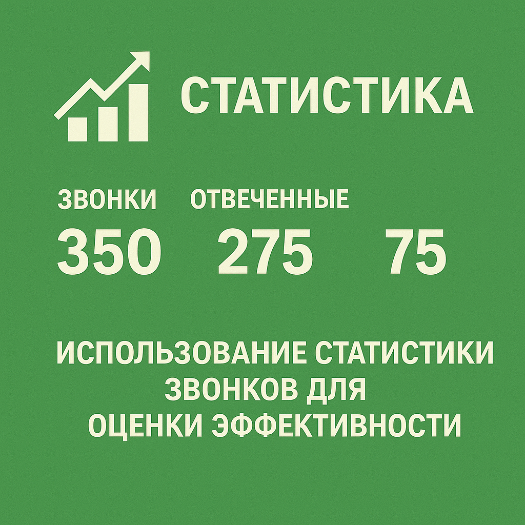 Использование статистики звонков для оценки эффективности